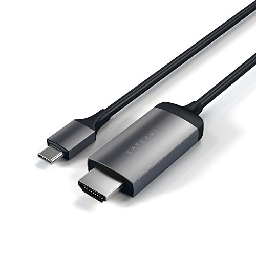 UPC 0879961006877 Satechi アルミニウム USB-C to HDMI ケーブル 4K 60Hz スペースグレイ ST-CHDMIM パソコン・周辺機器 画像