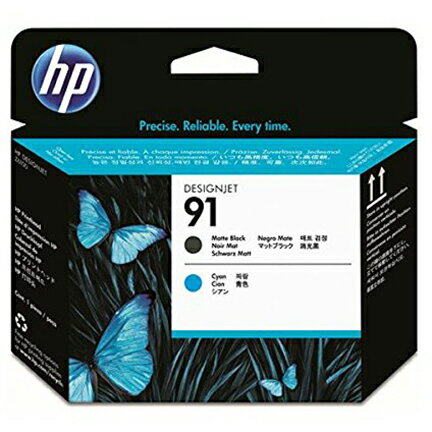 UPC 0882780987142 HP ヒューレットパッカード C9460A 純正 HP91プリントヘッド マットブラック/シアン 2色パック パソコン・周辺機器 画像