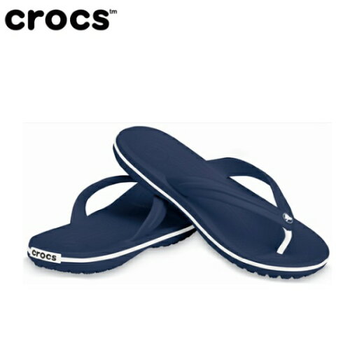 UPC 0883503476905 クロックス｜Crocs 27.0cm 男女兼用 サンダル Crocband Flip M9/W11：Navy 11033 靴 画像