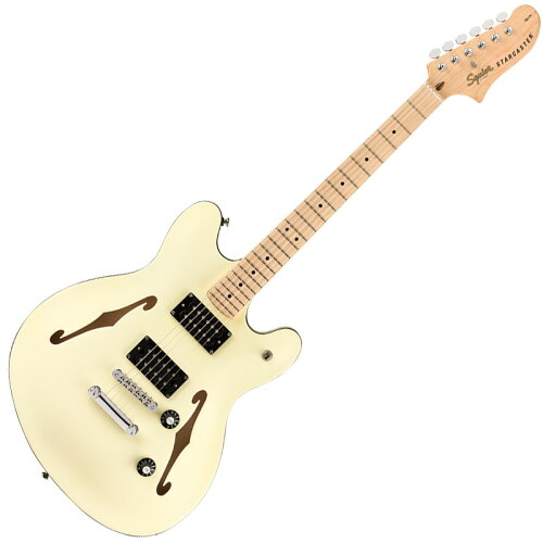 UPC 0885978067756 Squier by Fender Affinity Series Starcaster Maple Fingerboard Olympic White 楽器・音響機器 画像