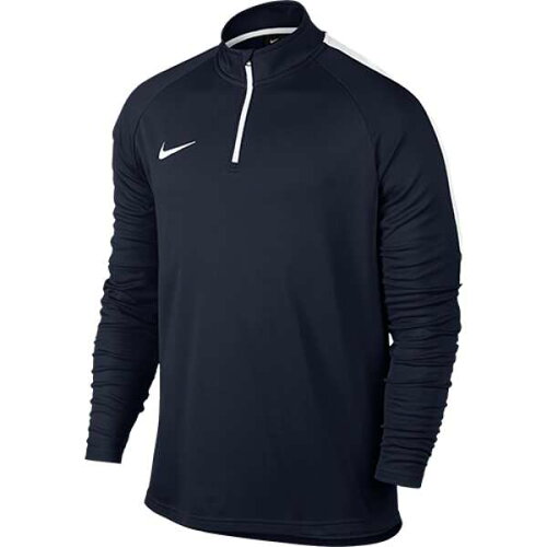 UPC 0886668040493 ACADEMY DRI-FIT L/S ドリルトップ サイズ：M カラー：オブシディアン×ホワイト #839347-451 スポーツ・アウトドア 画像