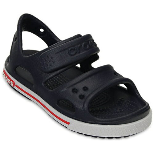 UPC 0887350142914 クロックス キッズ サンダル Kids’ Crocband II Sandal 16.5cm/ネイビー×ホワイト キッズ・ベビー・マタニティ 画像