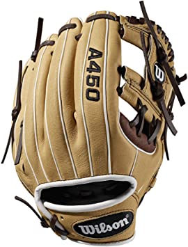 UPC 0887768723392 Wilson USモデル A450 グローブ 右投げ用 ダークブラウン×ブロンド 10.75インチ WTA04RB191075 スポーツ・アウトドア 画像